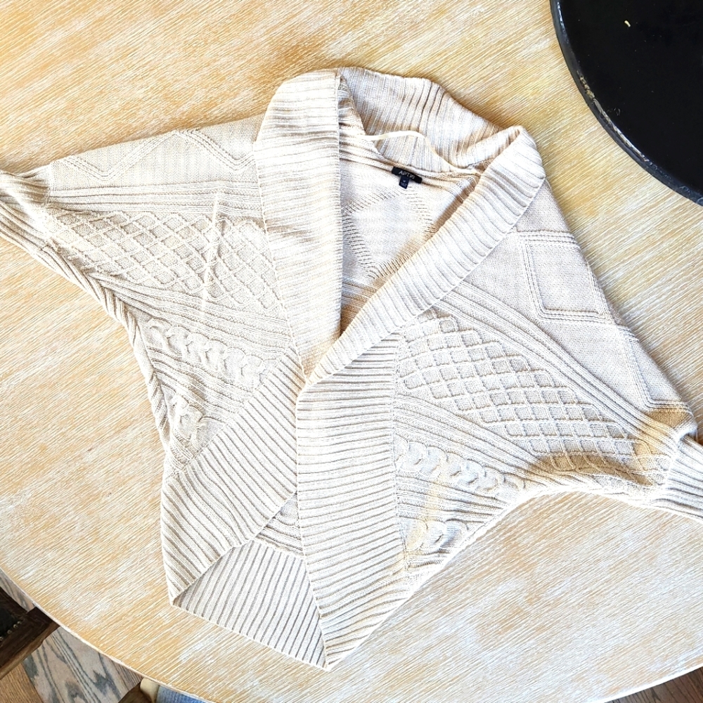 Cream Cable Butterfly Cardigan